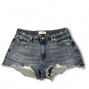 Levi's Denizen high-rise denim shorts Size 8